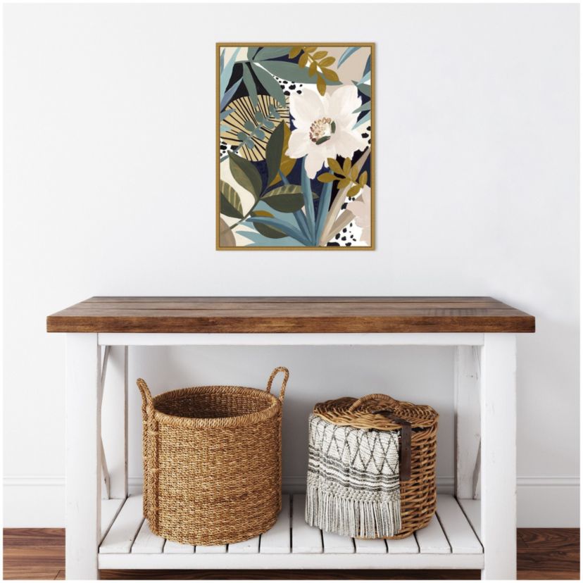 Floral Symphony I Framed Canvas Wall Art Print