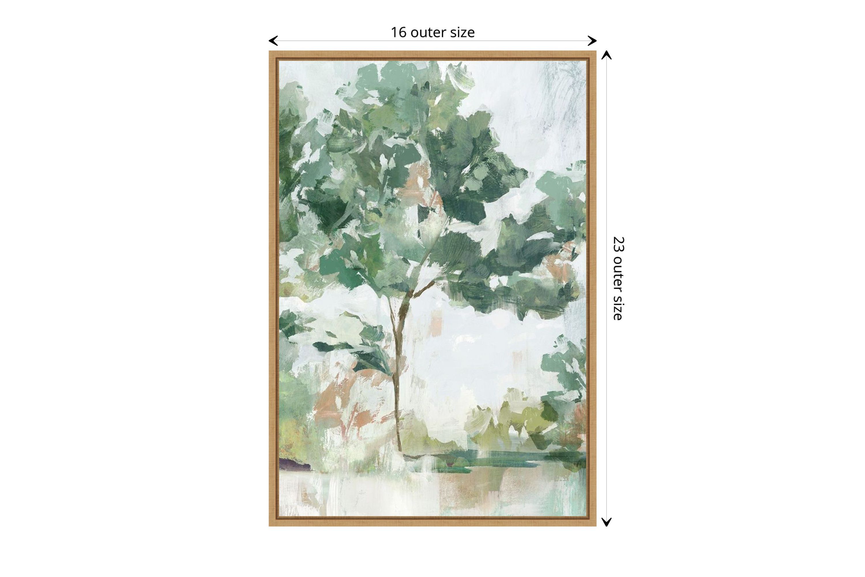 Soundless Beauty I Framed Canvas Wall Art Print