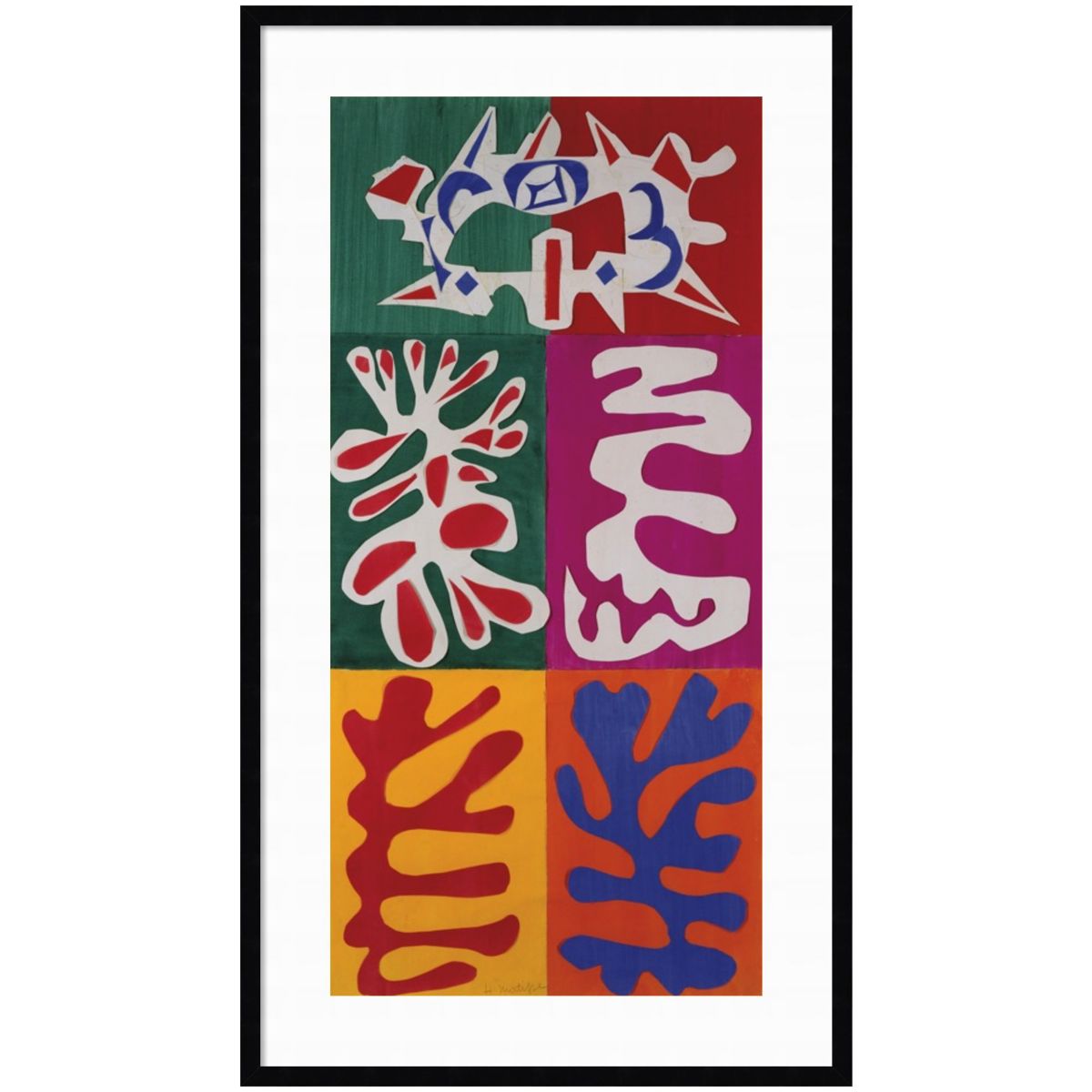 Panel with Mask 1947 by Henri Matisse Wood Framed Wall Art Print