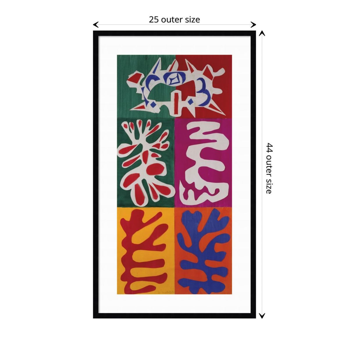 Panel with Mask 1947 by Henri Matisse Wood Framed Wall Art Print