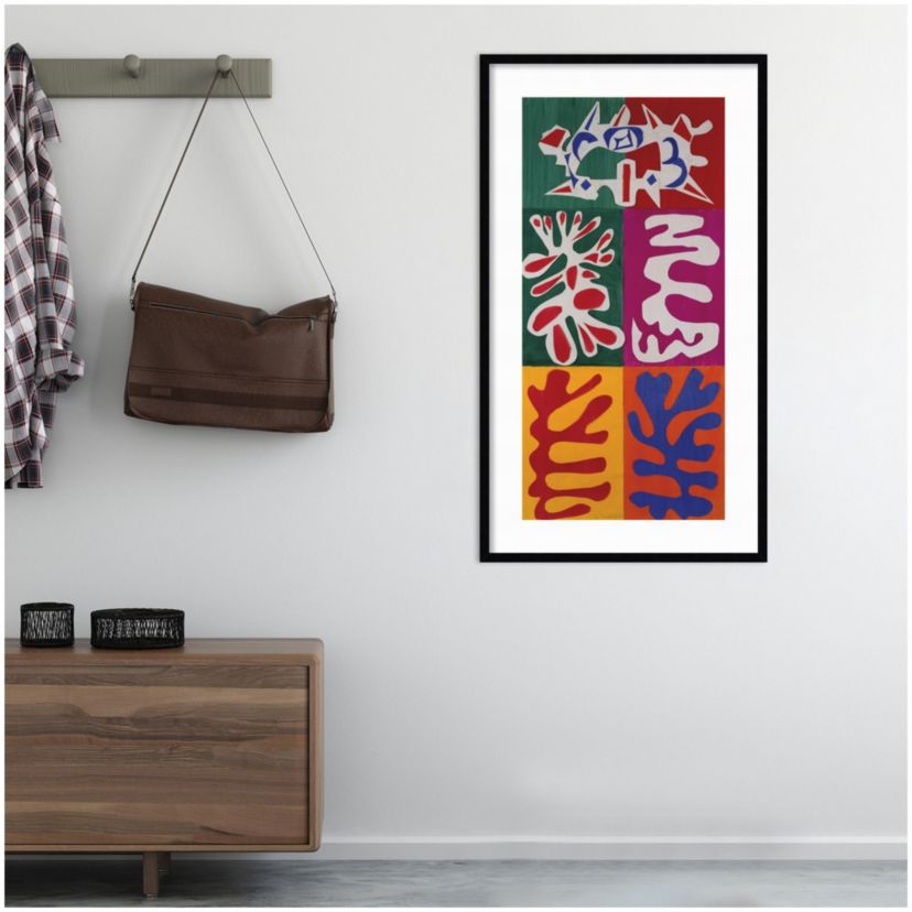 Panel with Mask 1947 by Henri Matisse Wood Framed Wall Art Print