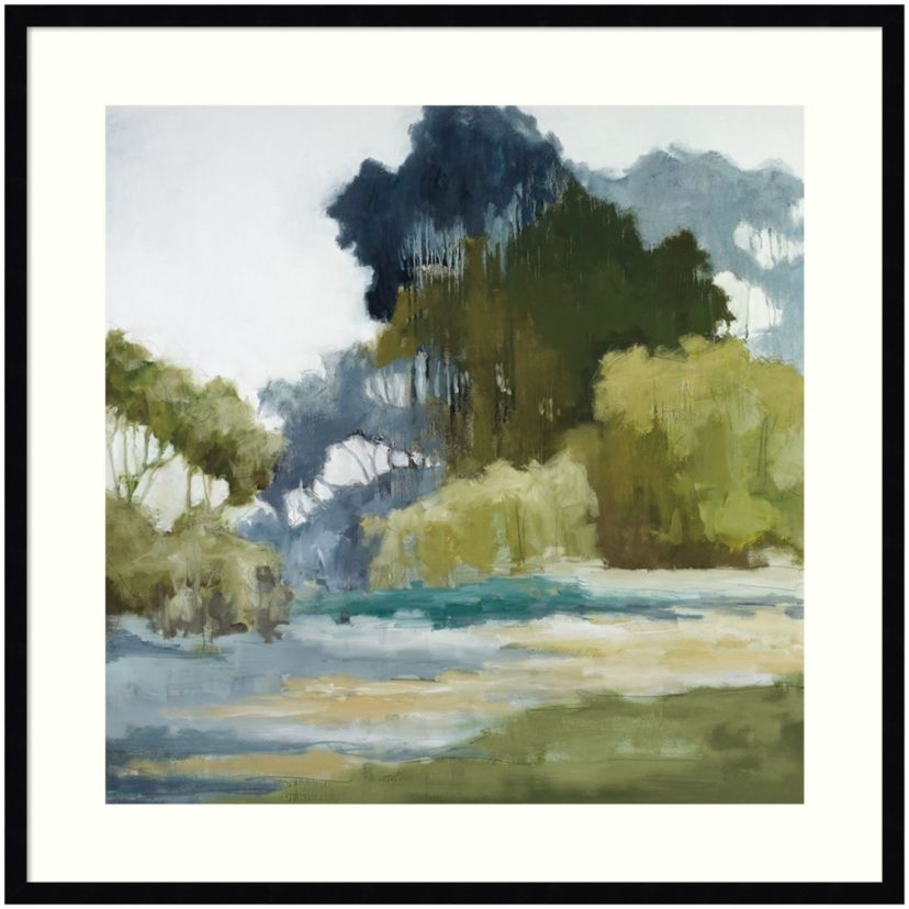 Bean Fields Tall Trees by Jacqueline Ellens Wood Framed Wall Art Print