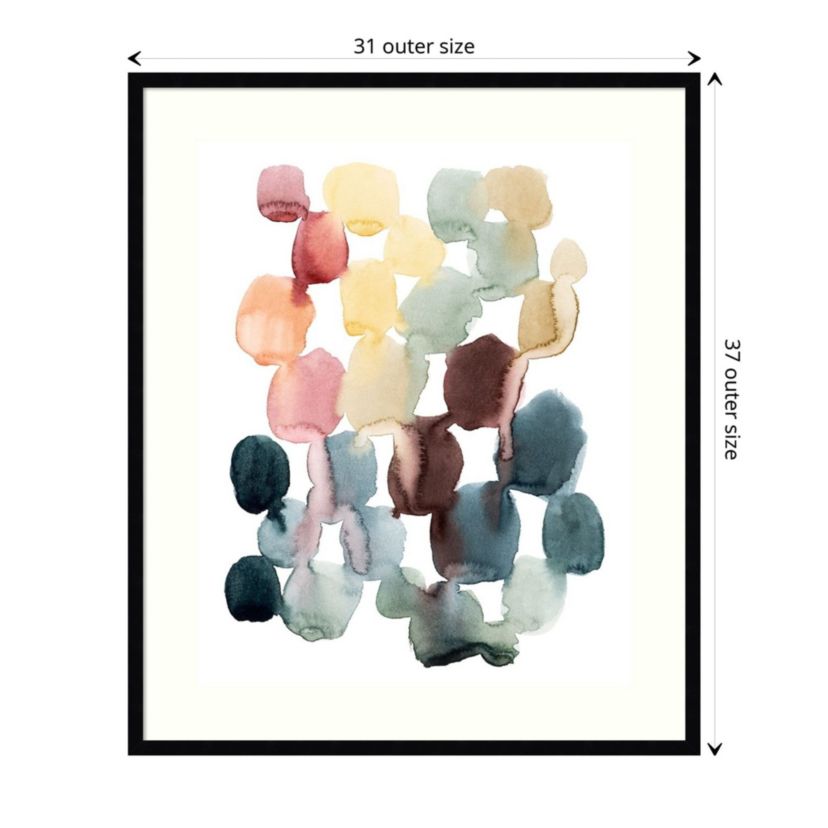 Desert Stones II by Grace Popp Wood Framed Wall Art Print