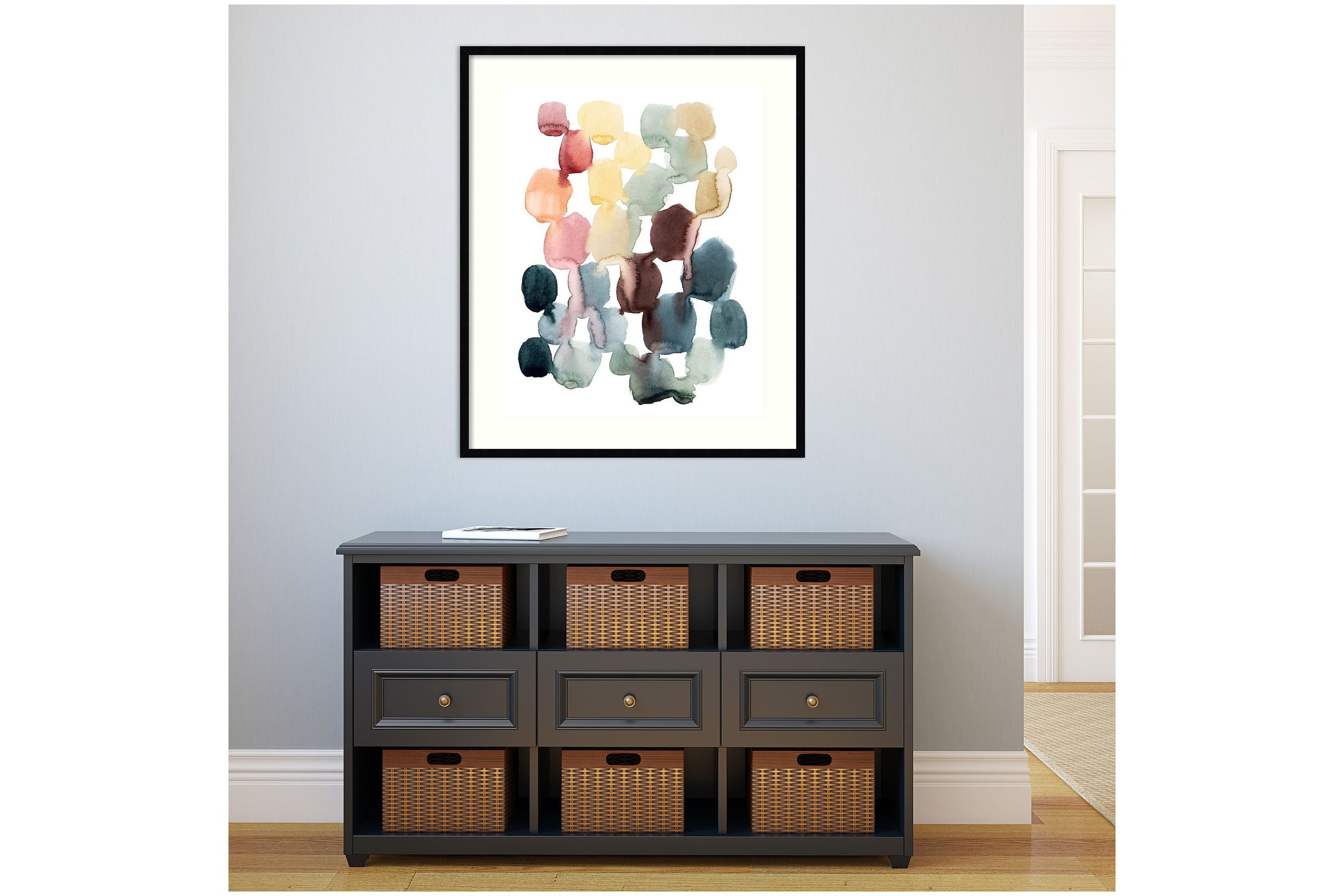 Desert Stones II by Grace Popp Wood Framed Wall Art Print