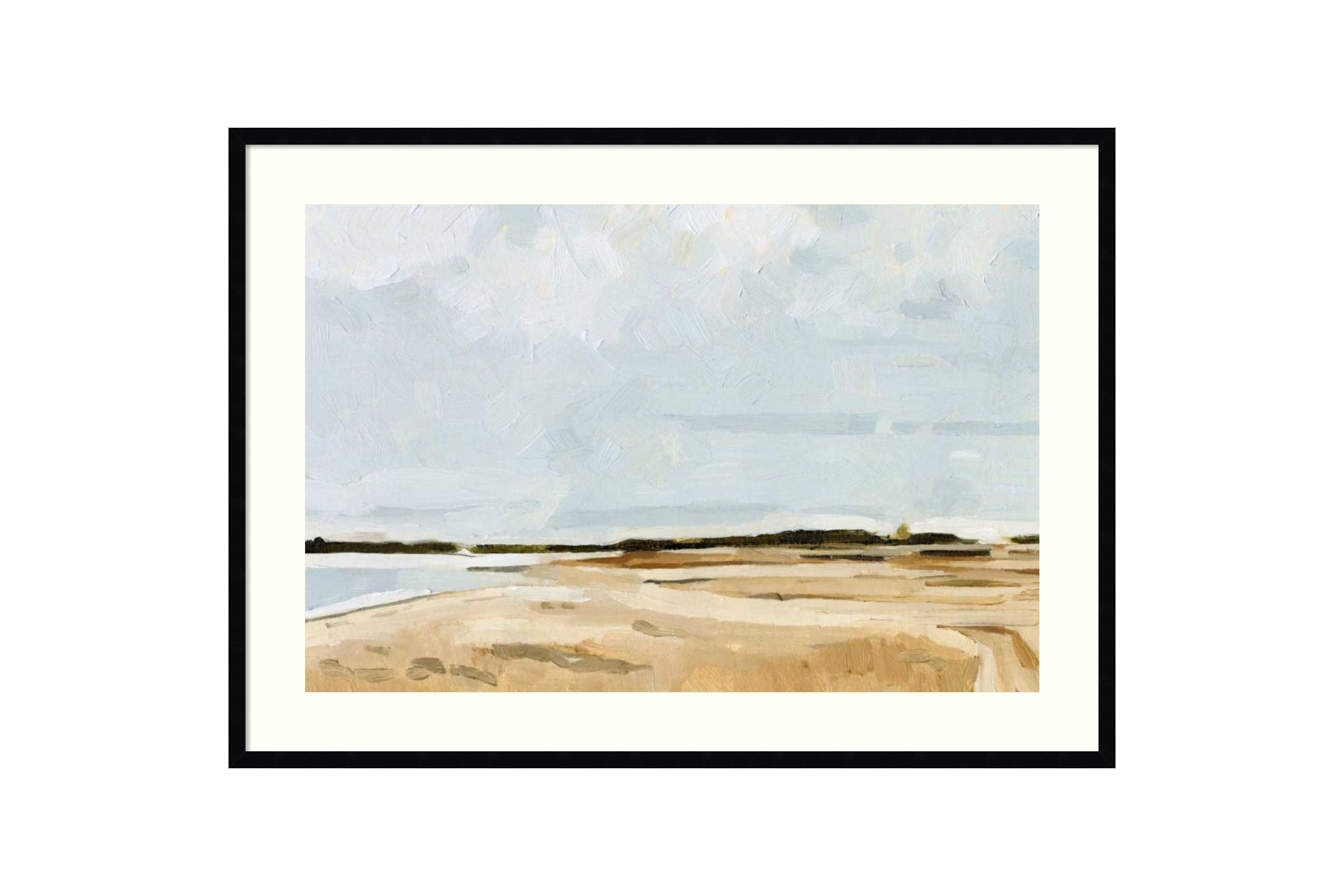 Quiet Coast I Framed Wall Art Print