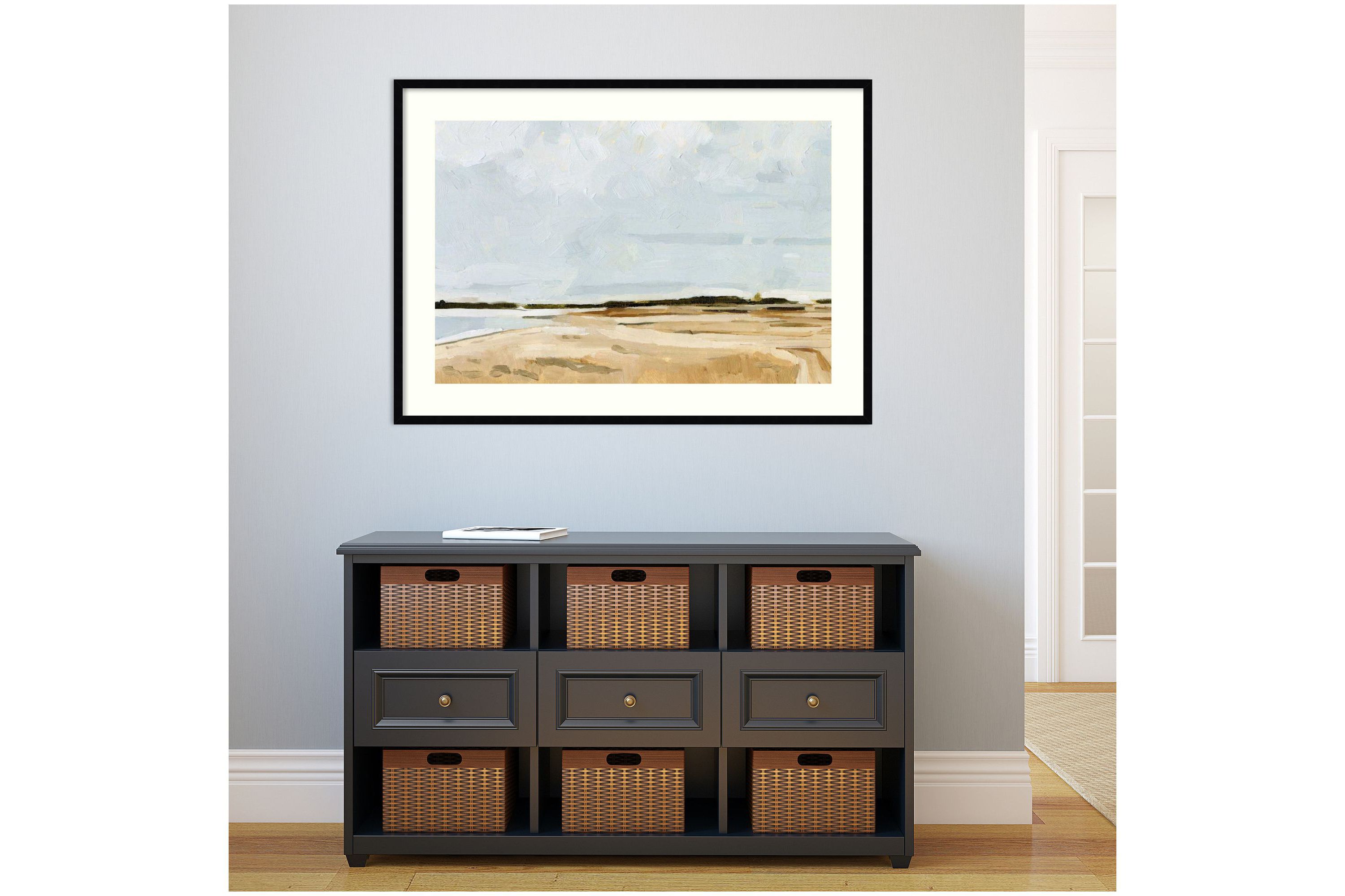 Quiet Coast I Framed Wall Art Print
