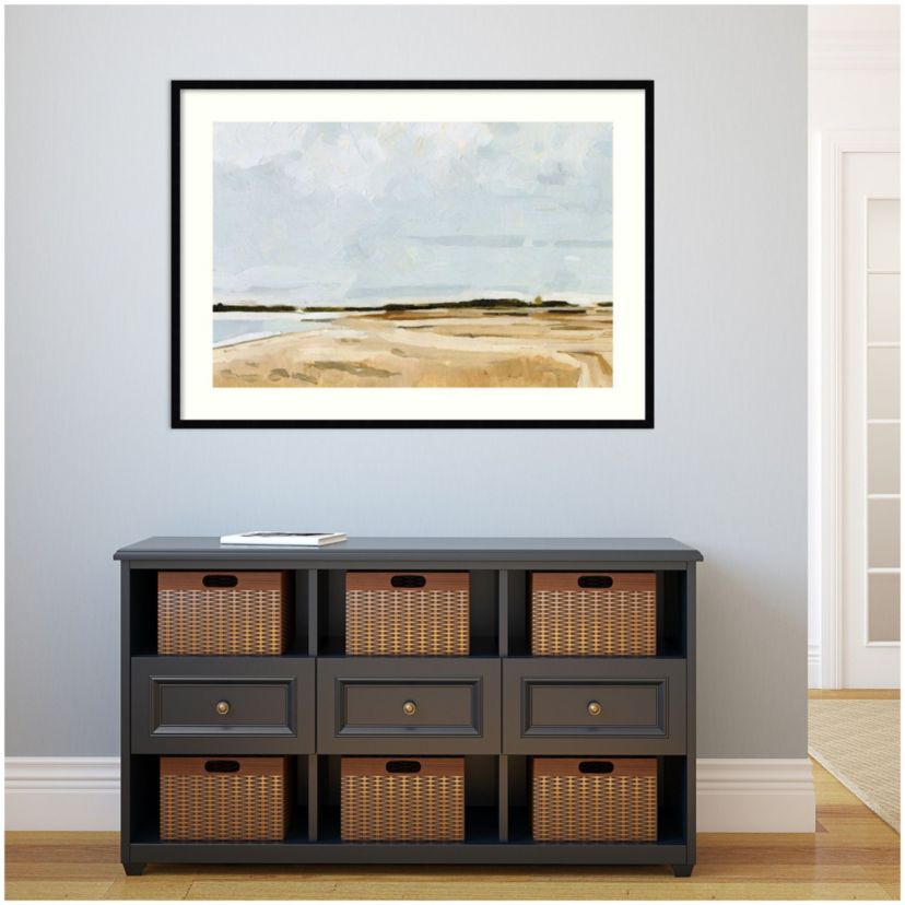 Quiet Coast I Framed Wall Art Print
