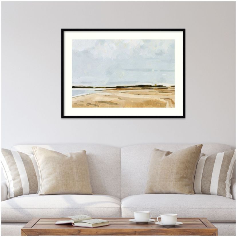 Quiet Coast I Framed Wall Art Print