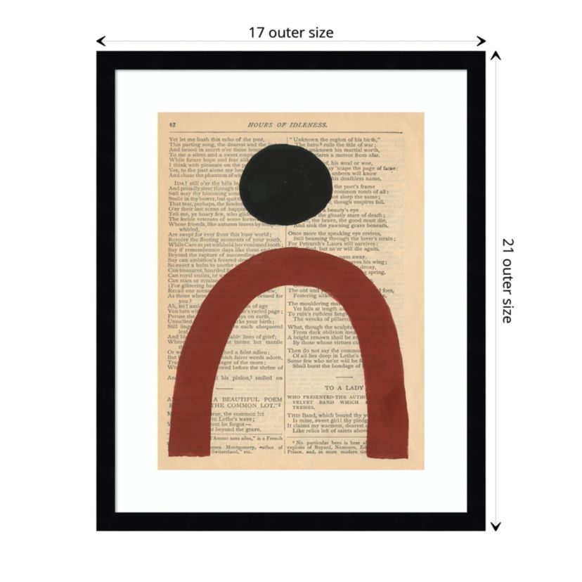 Modern Prose VI Framed Wall Art Print