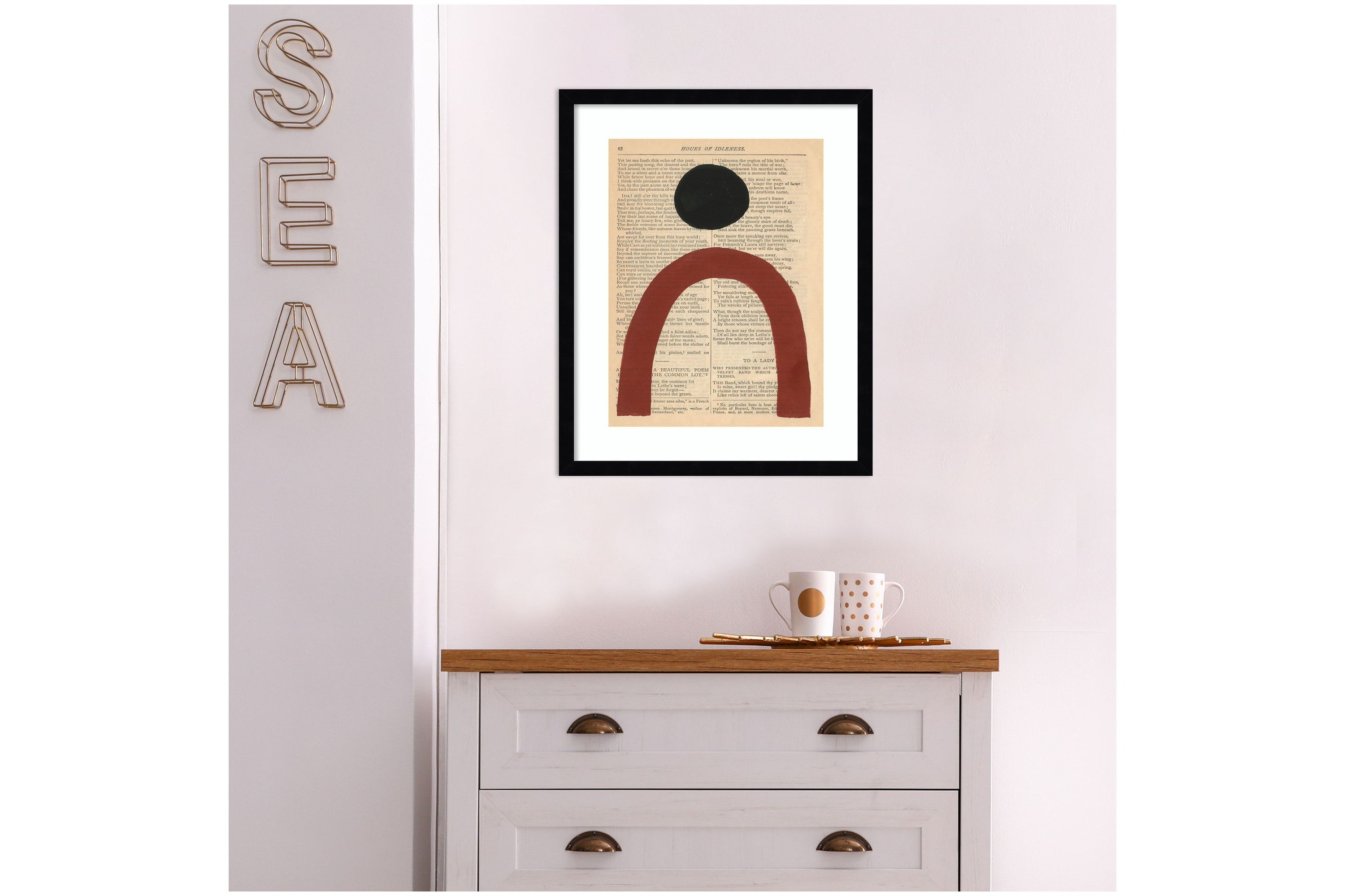 Modern Prose VI Framed Wall Art Print