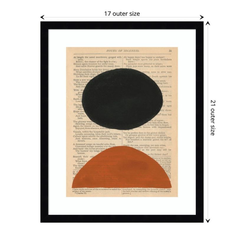 Modern Prose III Framed Wall Art Print
