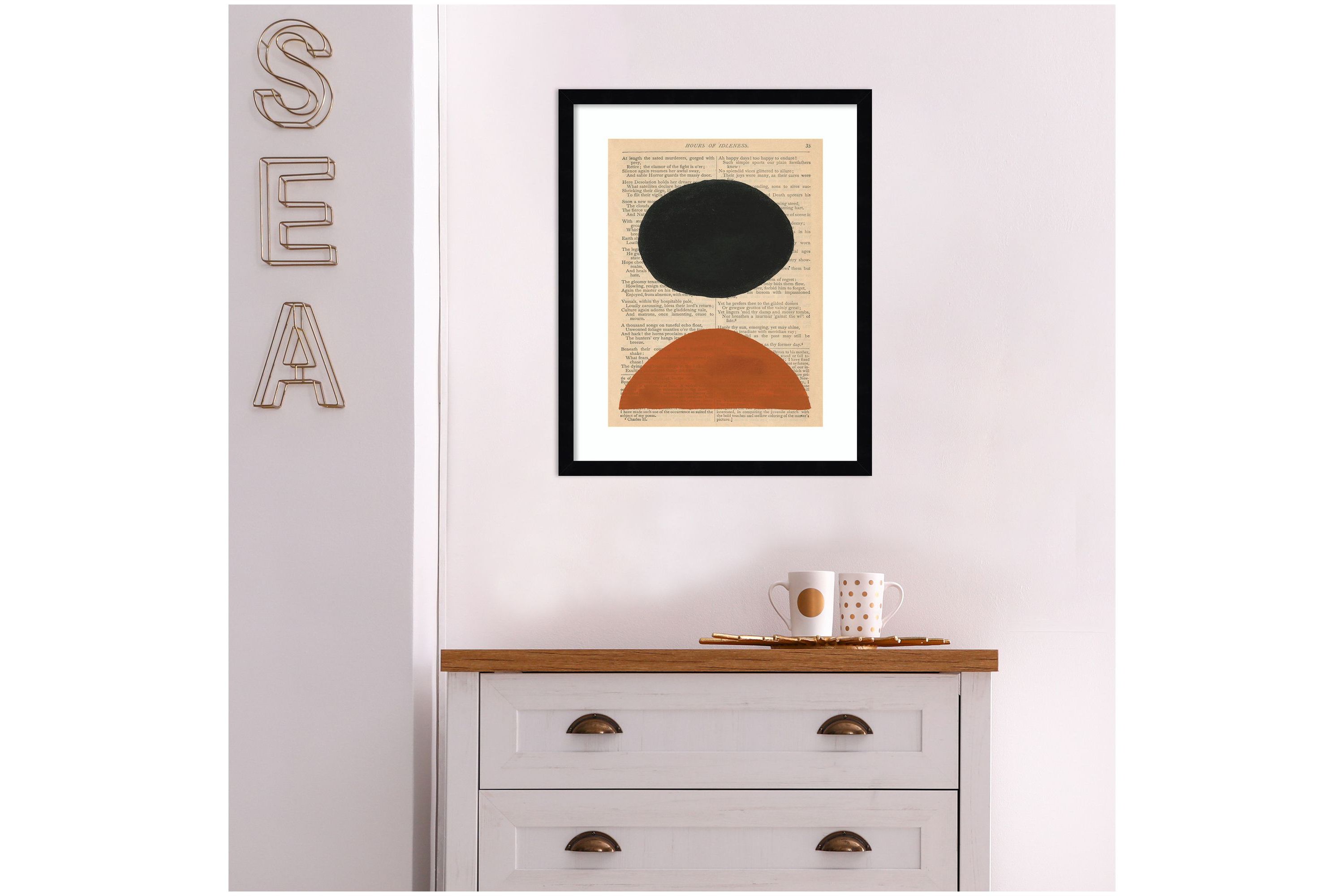 Modern Prose III Framed Wall Art Print