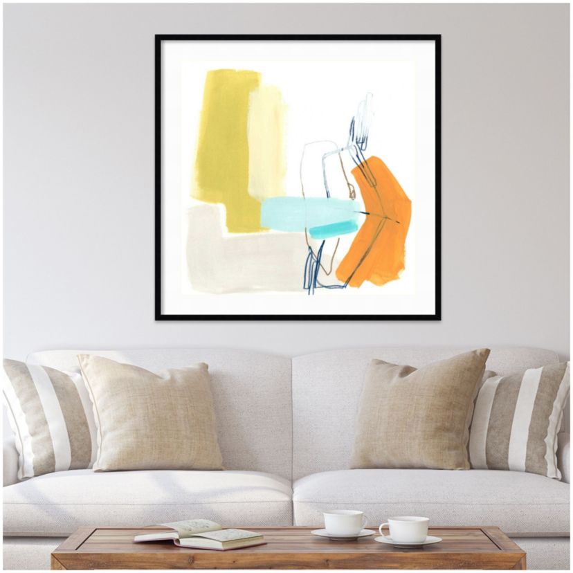 Adagio IV by June Erica Vess Wood Framed Wall Art Print