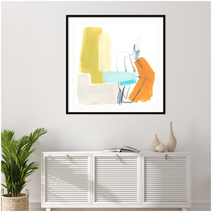 Adagio IV by June Erica Vess Wood Framed Wall Art Print