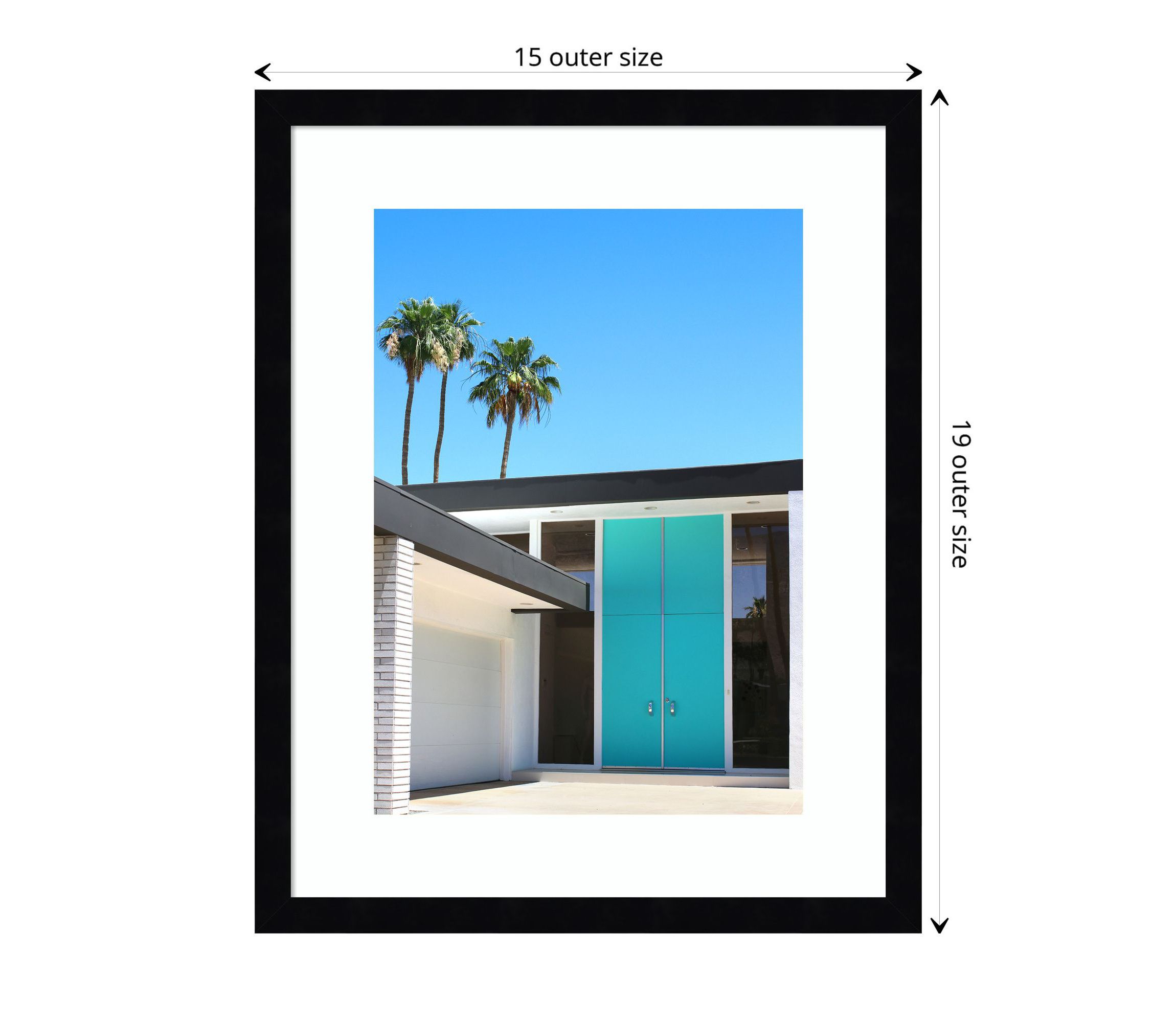 Palm Springs King Framed Wall Art Print
