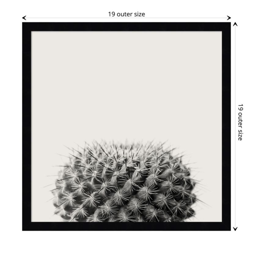 Haze Cactus Succulent Framed Wall Art Print