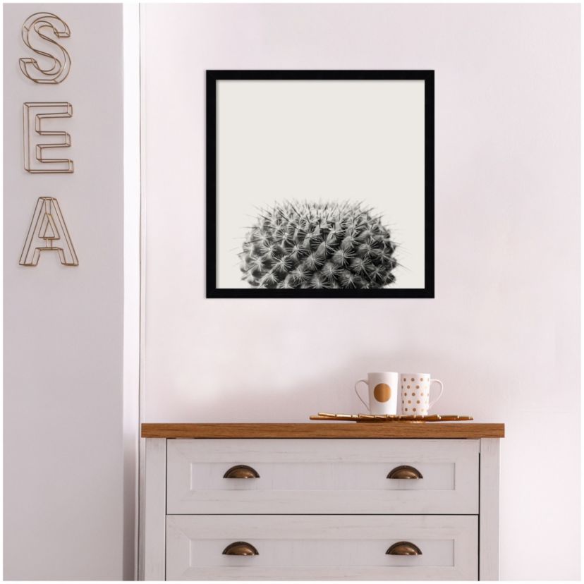 Haze Cactus Succulent Framed Wall Art Print