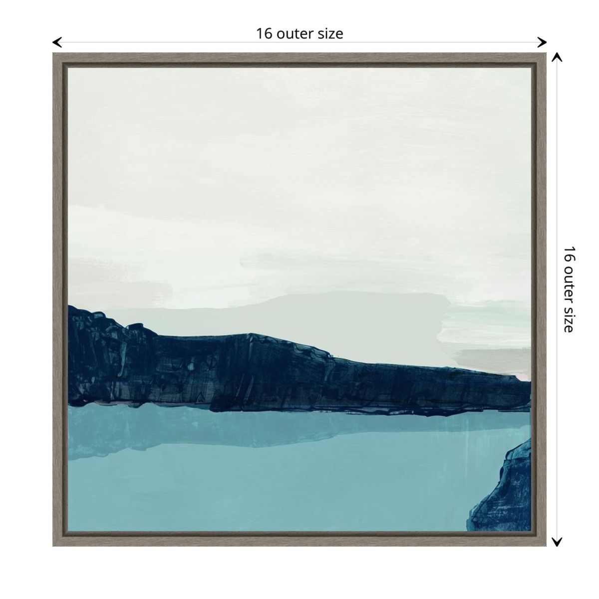 Silent Water Framed Canvas Wall Art Print