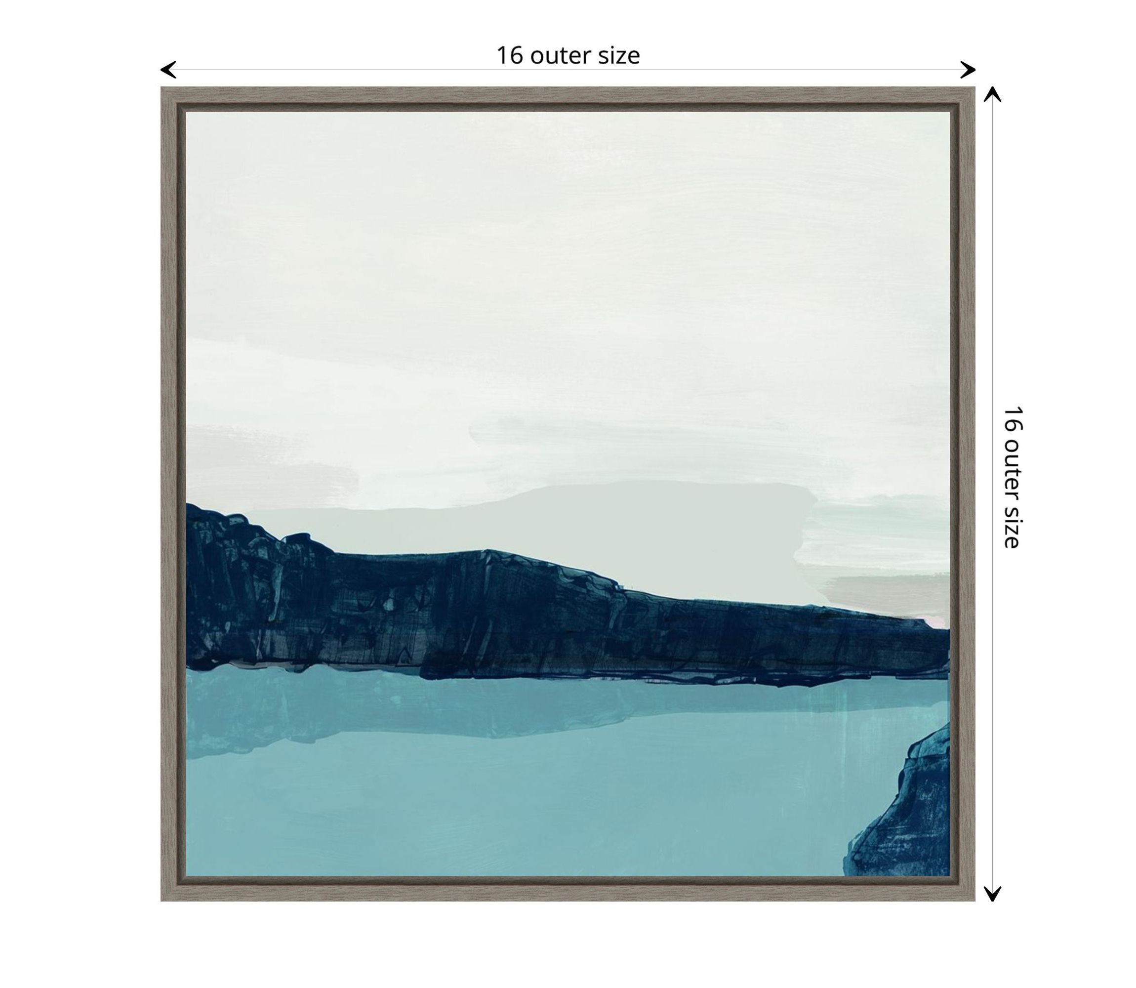 Silent Water Framed Canvas Wall Art Print