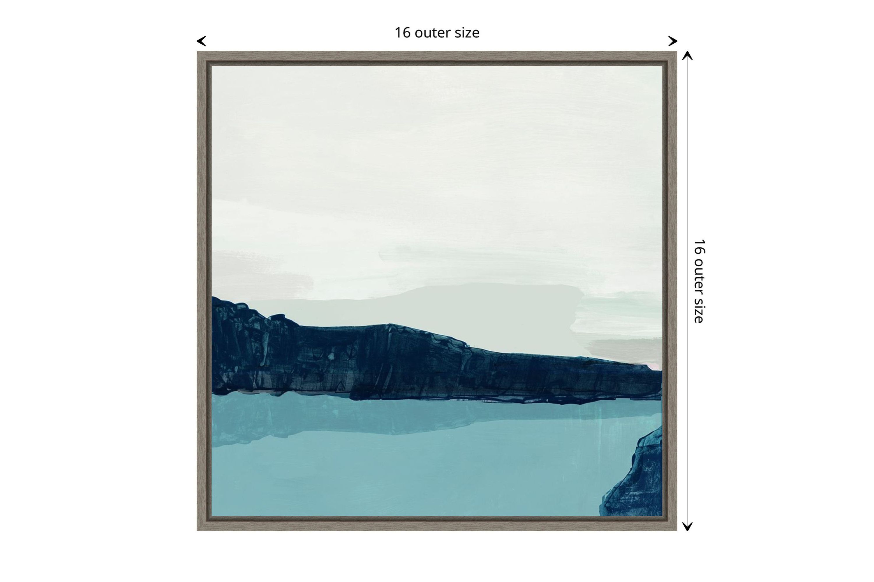 Silent Water Framed Canvas Wall Art Print