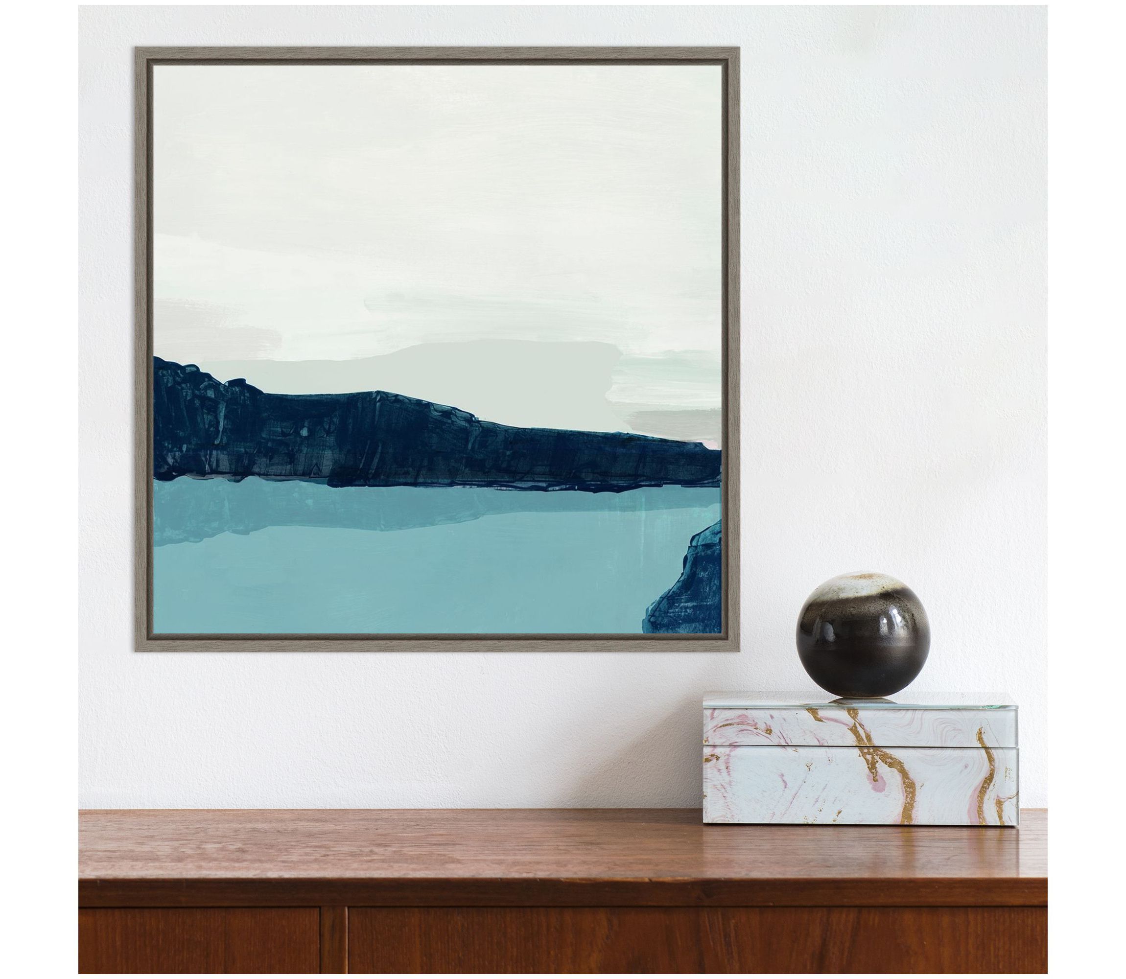 Silent Water Framed Canvas Wall Art Print