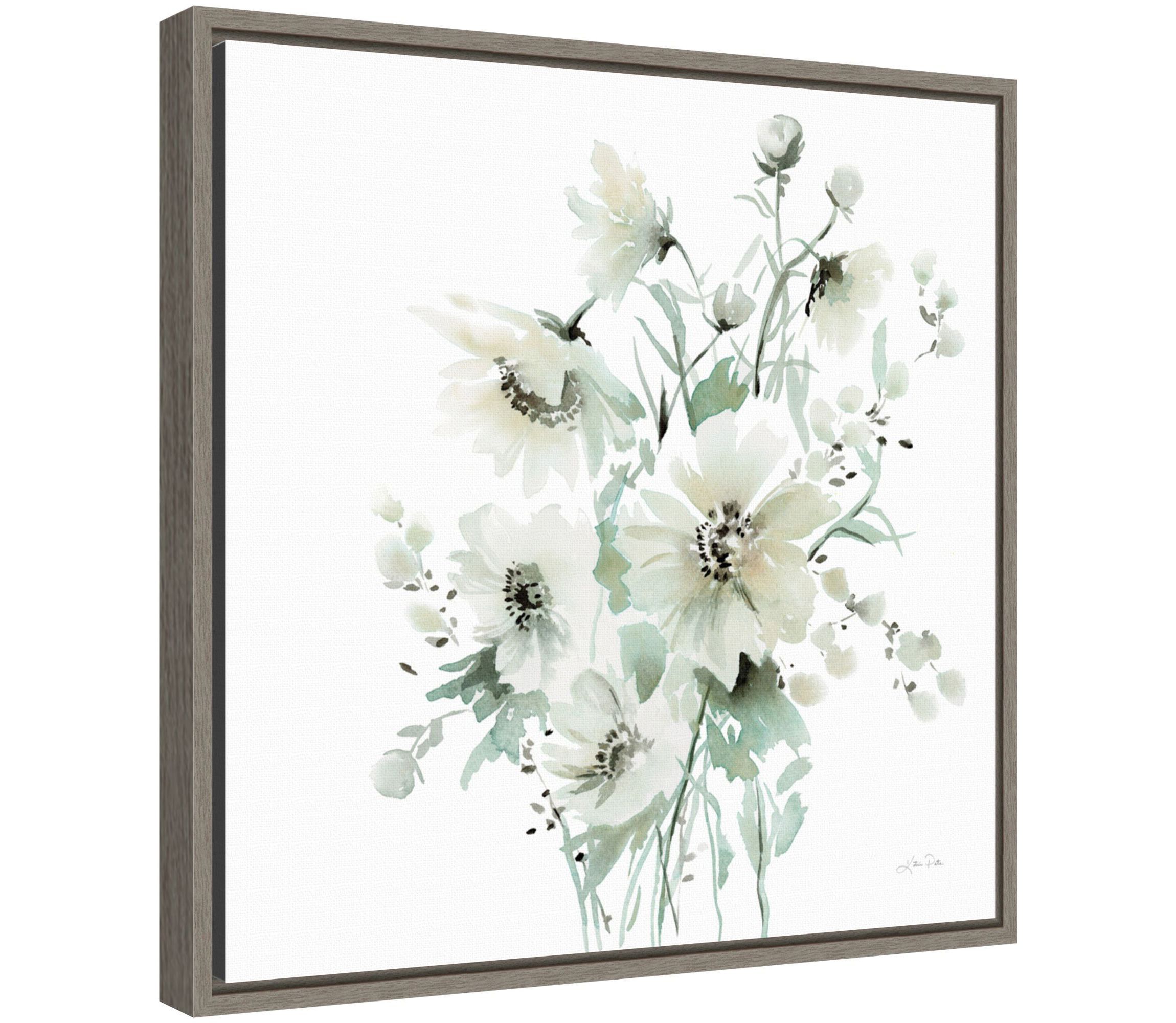 Secret Garden Bouquet I Framed Canvas Wall Art Print