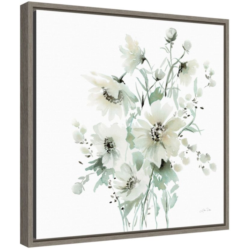 Secret Garden Bouquet I Framed Canvas Wall Art Print