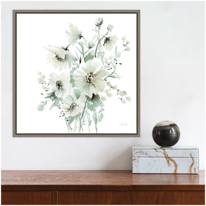 Secret Garden Bouquet I Framed Canvas Wall Art Print