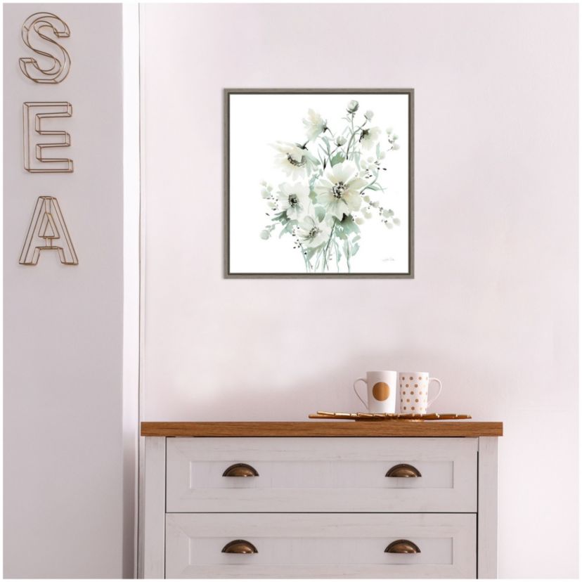 Secret Garden Bouquet I Framed Canvas Wall Art Print