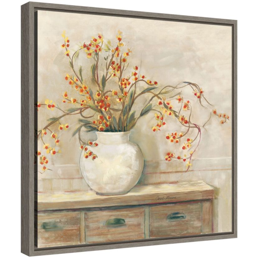 Bittersweet Bouquet Framed Canvas Wall Art Print