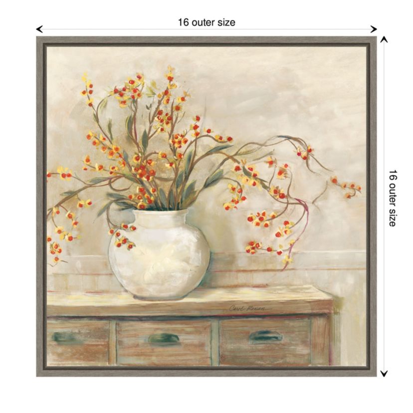 Bittersweet Bouquet Framed Canvas Wall Art Print