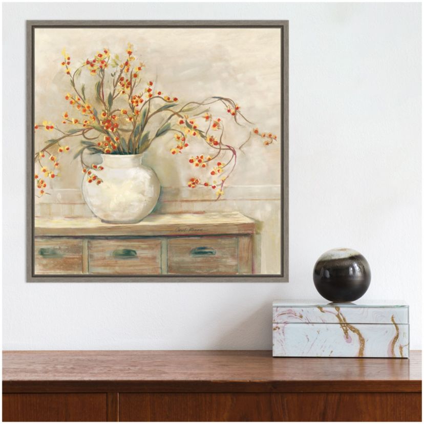 Bittersweet Bouquet Framed Canvas Wall Art Print