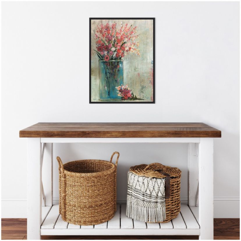Blue Jar II Framed Canvas Wall Art Print