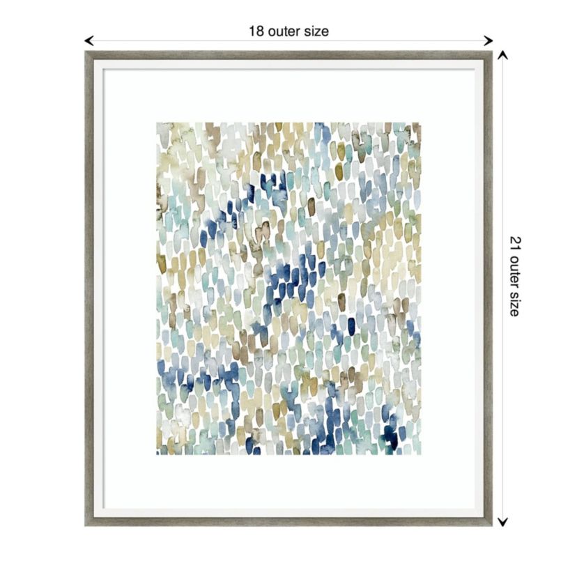 River Wavelets I by Grace Popp Wood Framed Wall Art Print