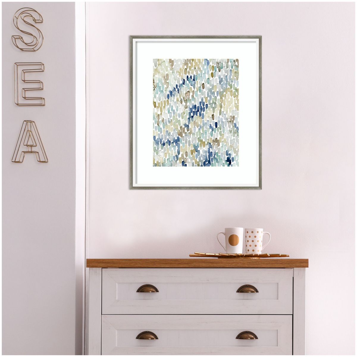 River Wavelets I by Grace Popp Wood Framed Wall Art Print