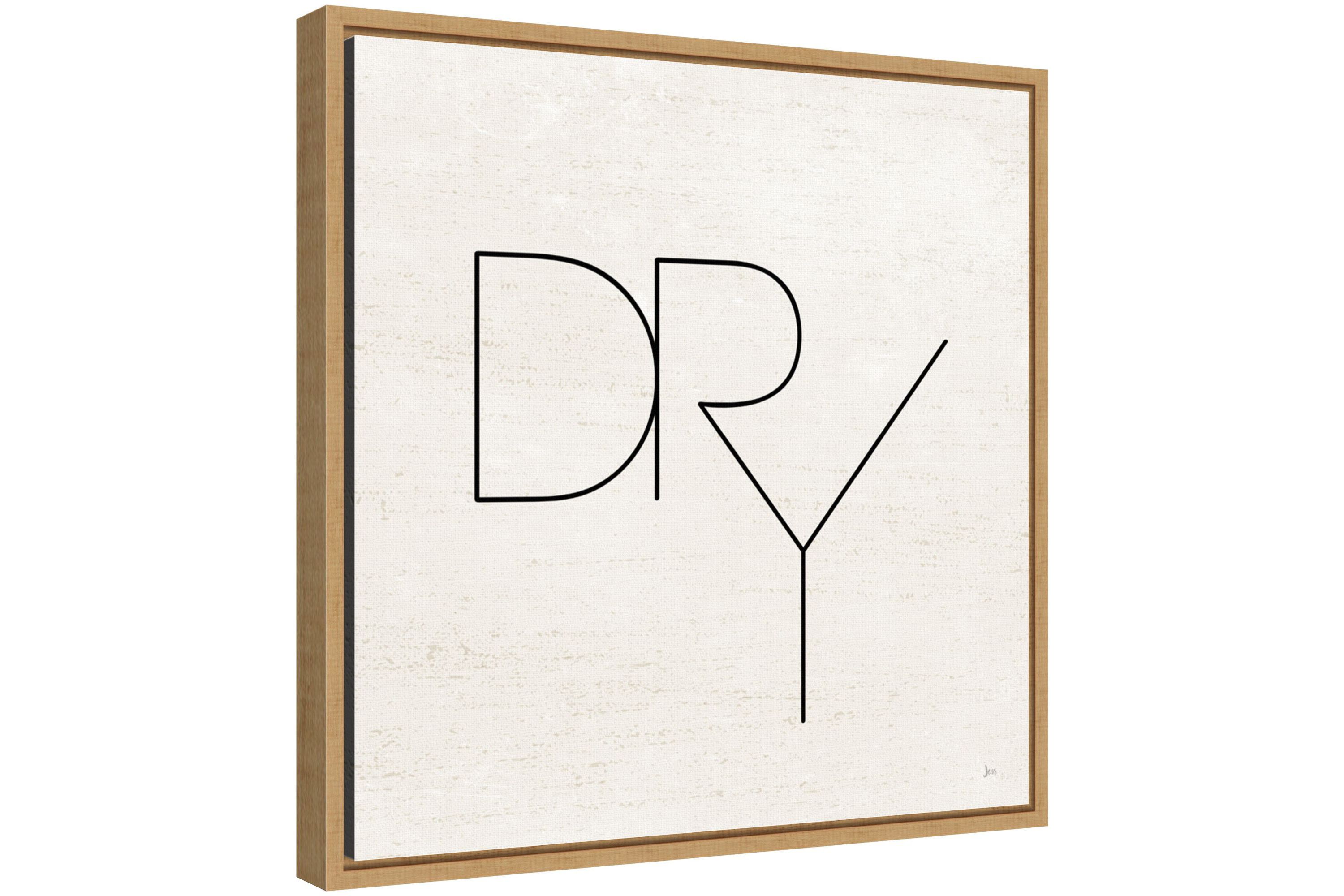 Wash Dry Fold II Laundry Framed Canvas Wall Art Print