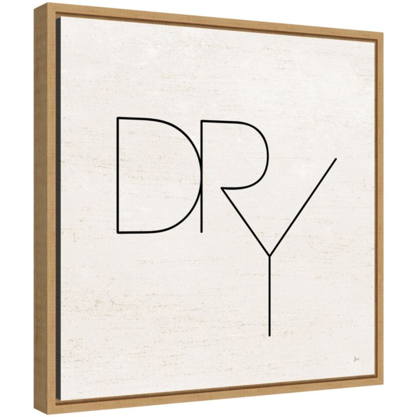 Wash Dry Fold II Laundry Framed Canvas Wall Art Print