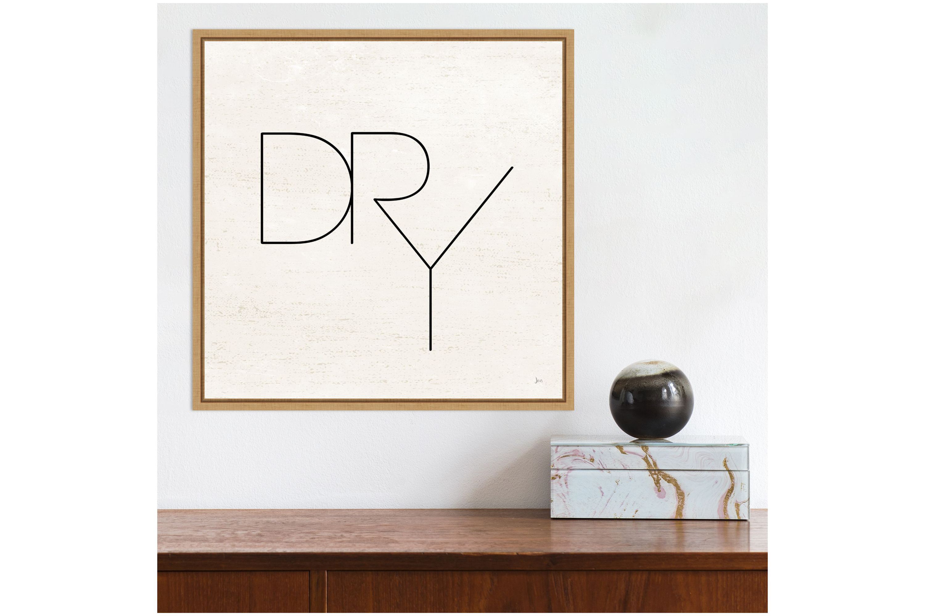 Wash Dry Fold II Laundry Framed Canvas Wall Art Print