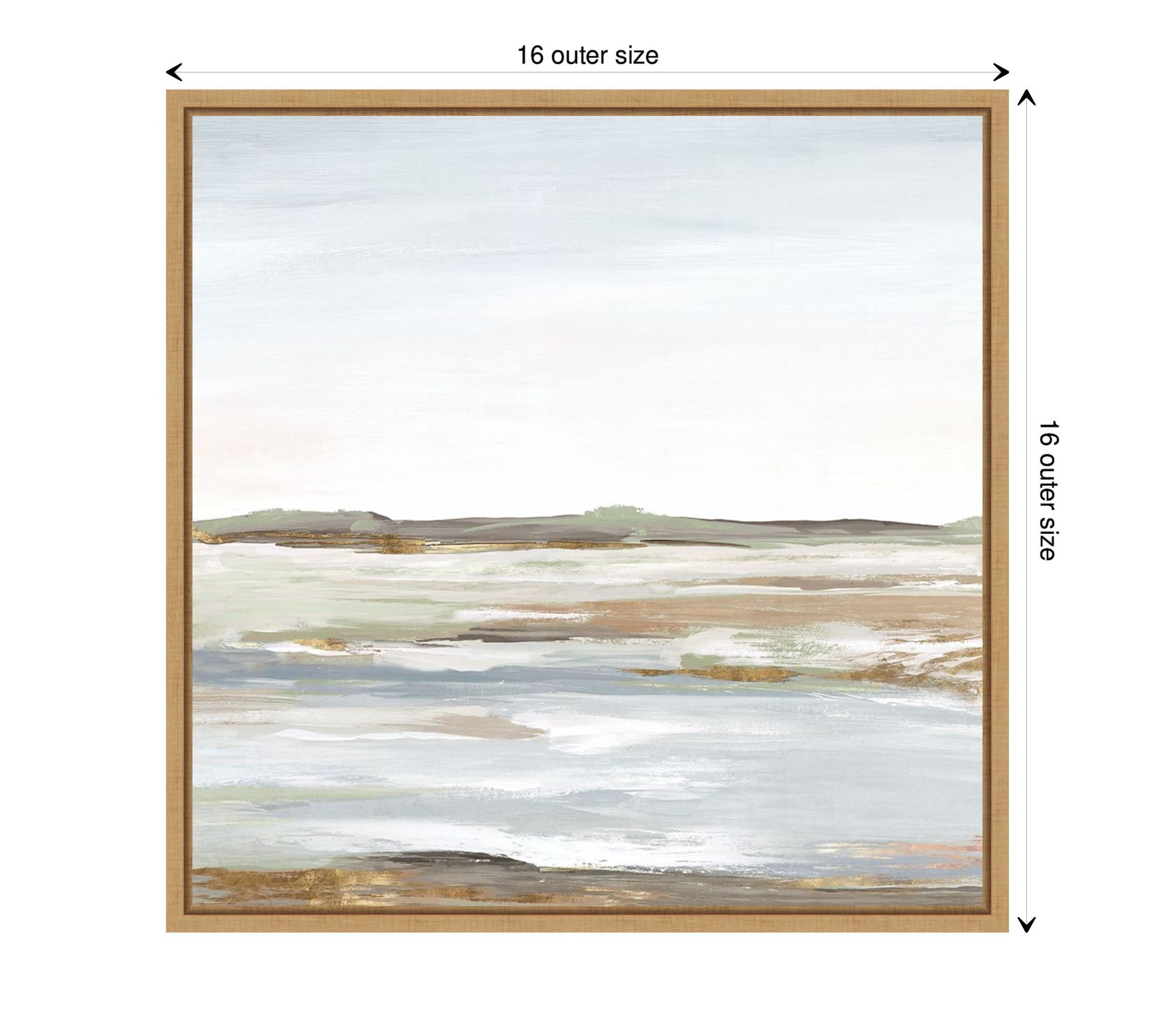 Vastness I (Landscape) Framed Canvas Wall Art Print