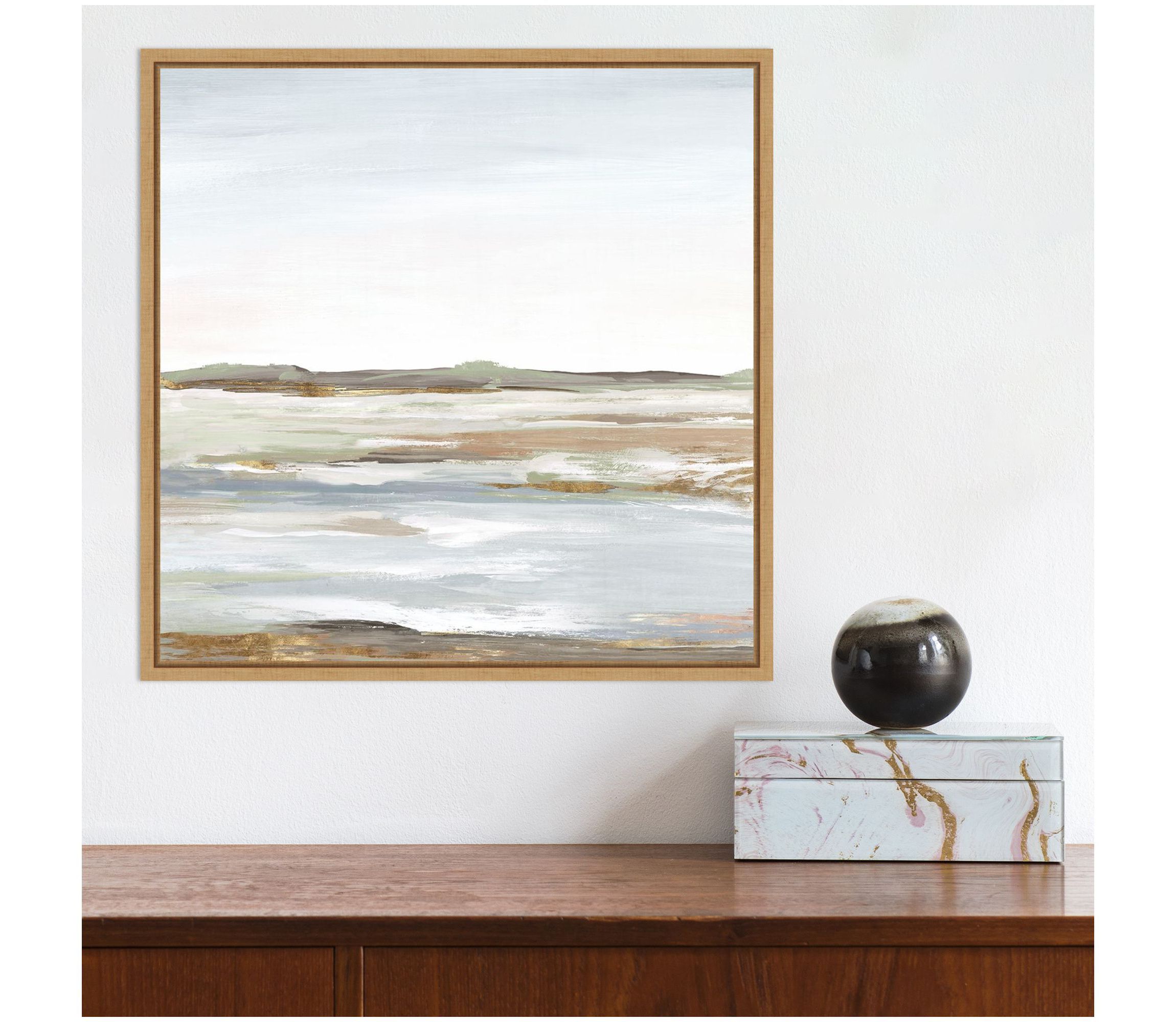Vastness I (Landscape) Framed Canvas Wall Art Print