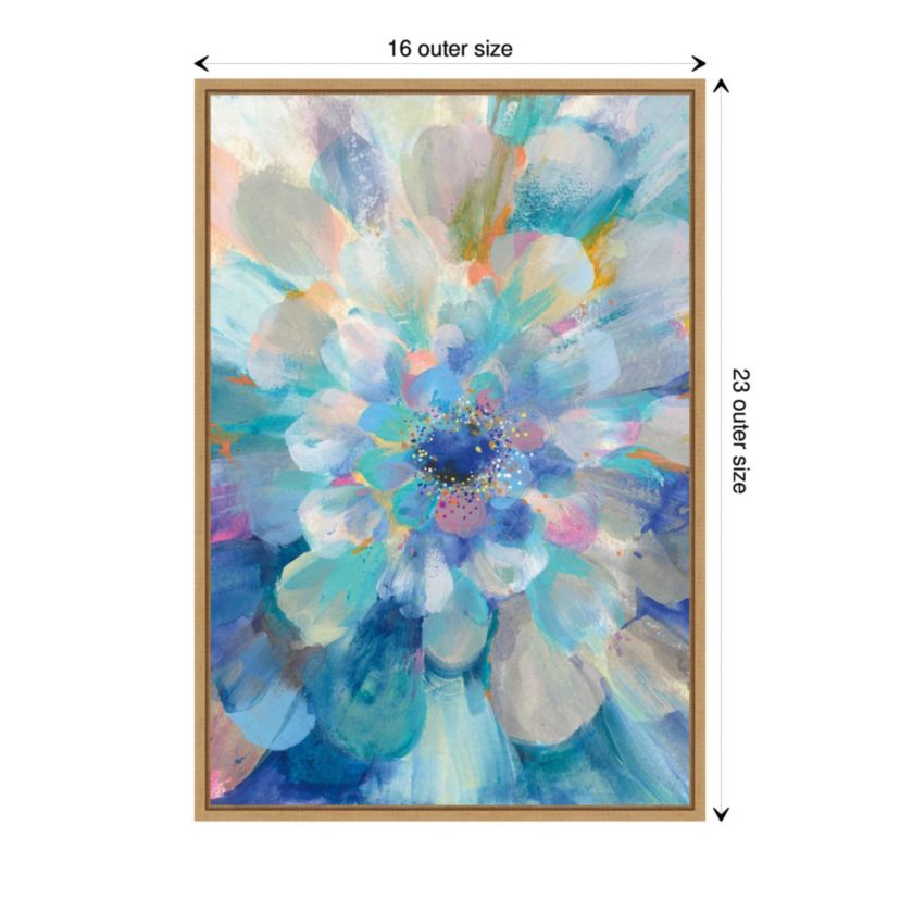 Intensity Floral II Framed Canvas Wall Art Print