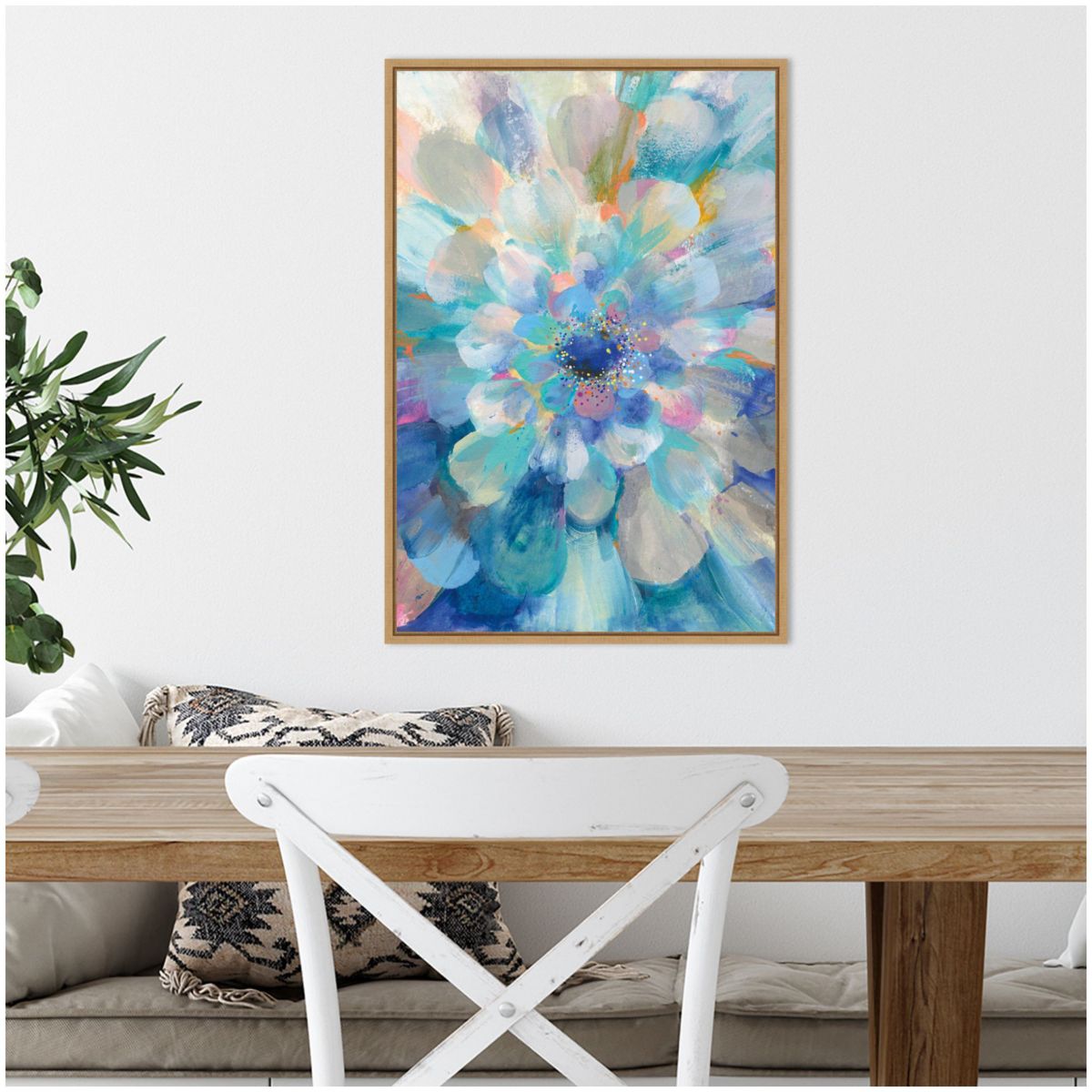 Intensity Floral II Framed Canvas Wall Art Print