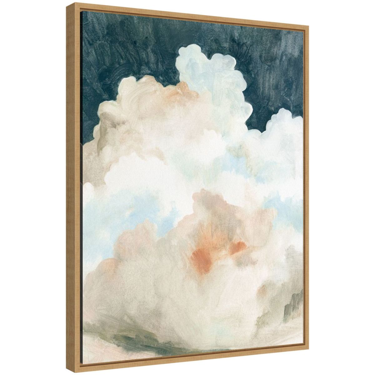 Dark Cumulus Clouds II Framed Canvas Wall Art Print