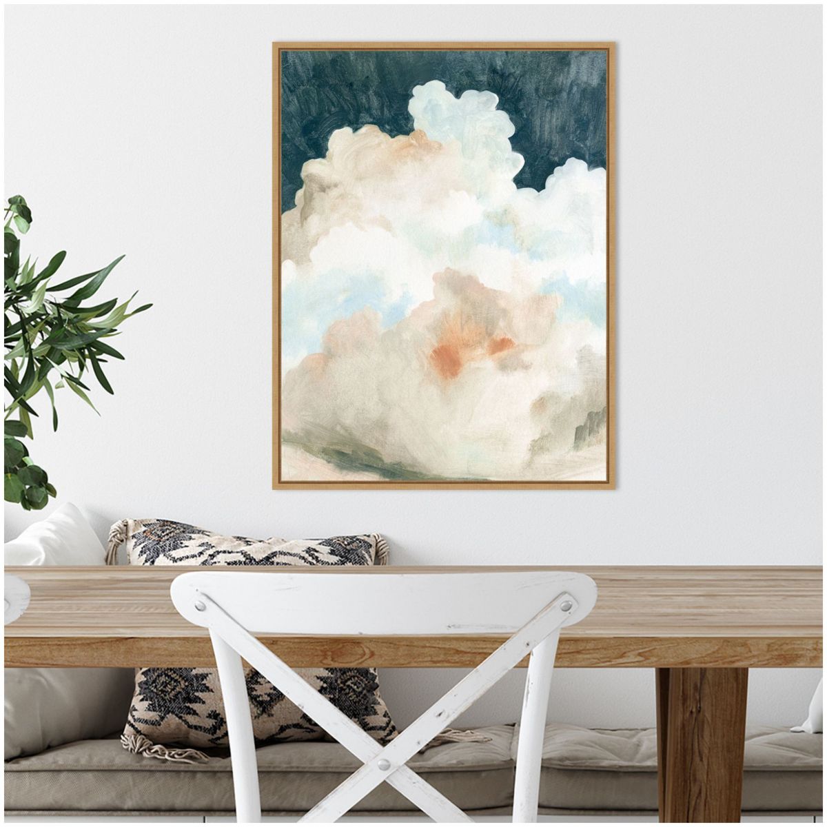 Dark Cumulus Clouds II Framed Canvas Wall Art Print