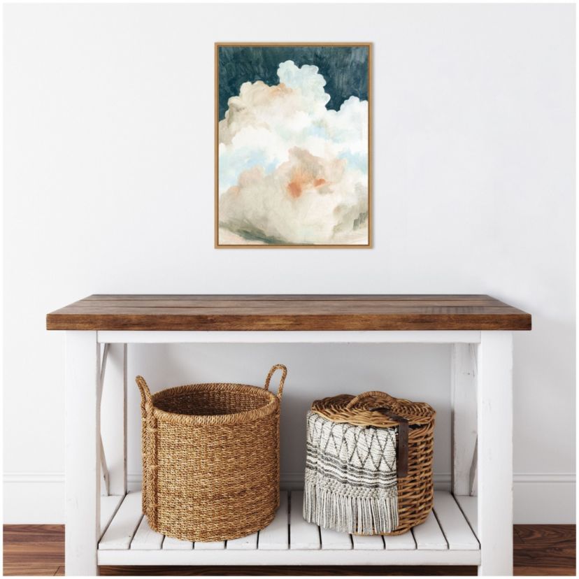 Dark Cumulus Clouds II Framed Canvas Wall Art Print