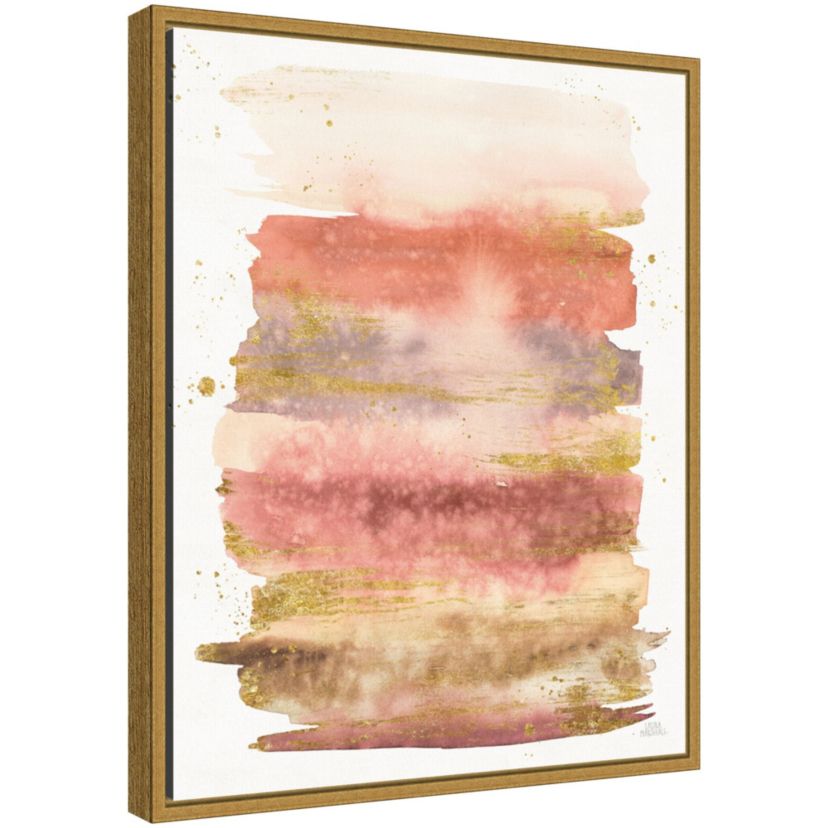 Desert Blooms Abstract II Framed Canvas Wall Art Print