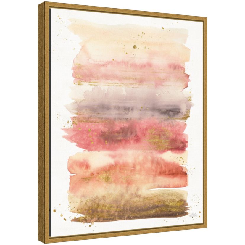 Desert Blooms Abstract I Framed Canvas Wall Art Print
