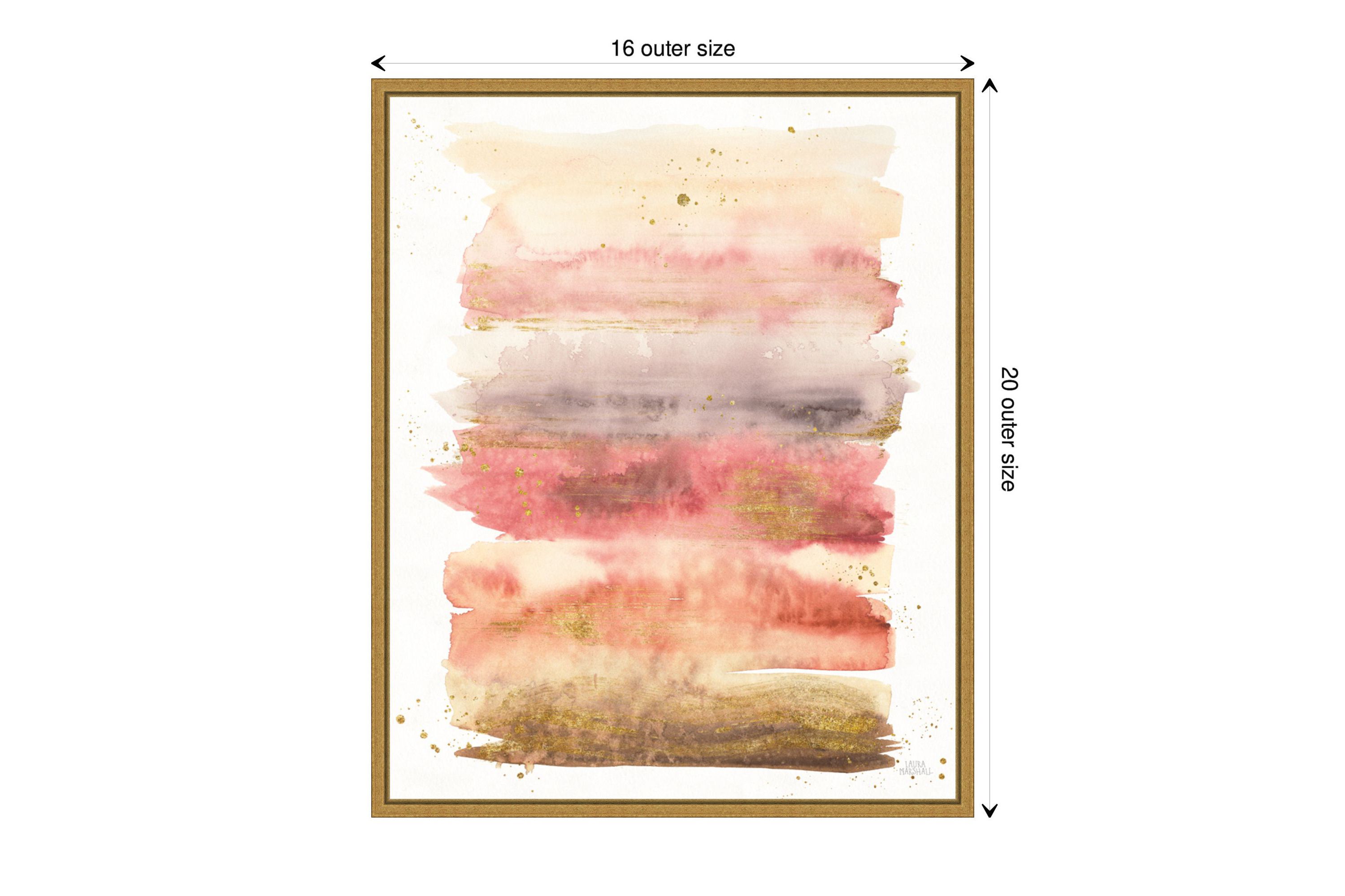 Desert Blooms Abstract I Framed Canvas Wall Art Print