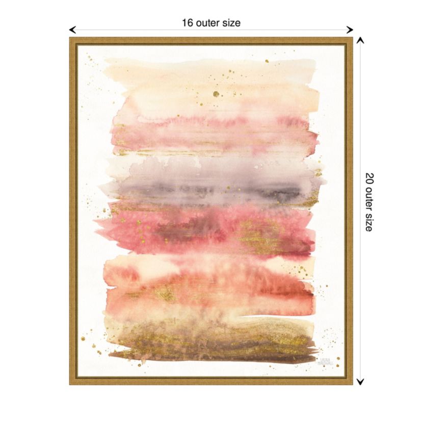 Desert Blooms Abstract I Framed Canvas Wall Art Print