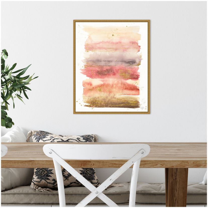 Desert Blooms Abstract I Framed Canvas Wall Art Print